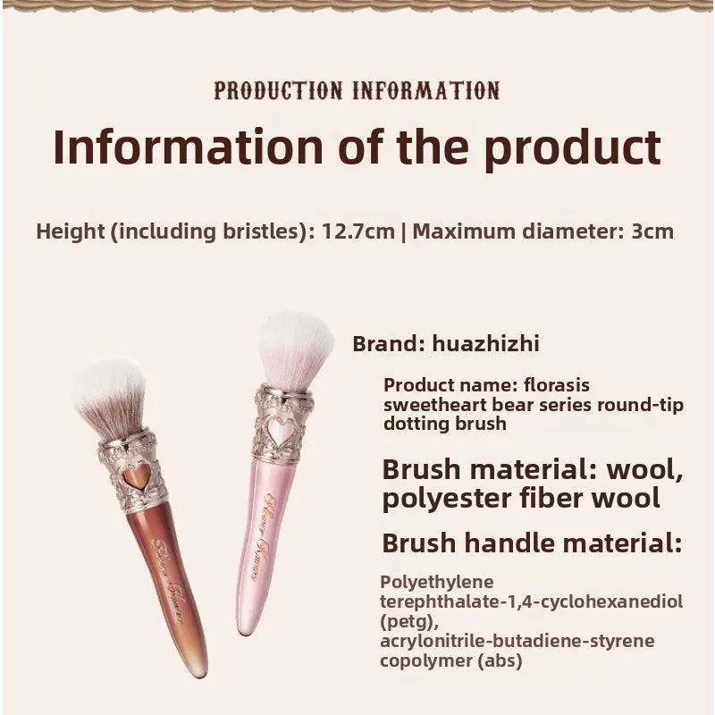Flower Knows Sweetie Bear Rounder Blush Brush – Vegan