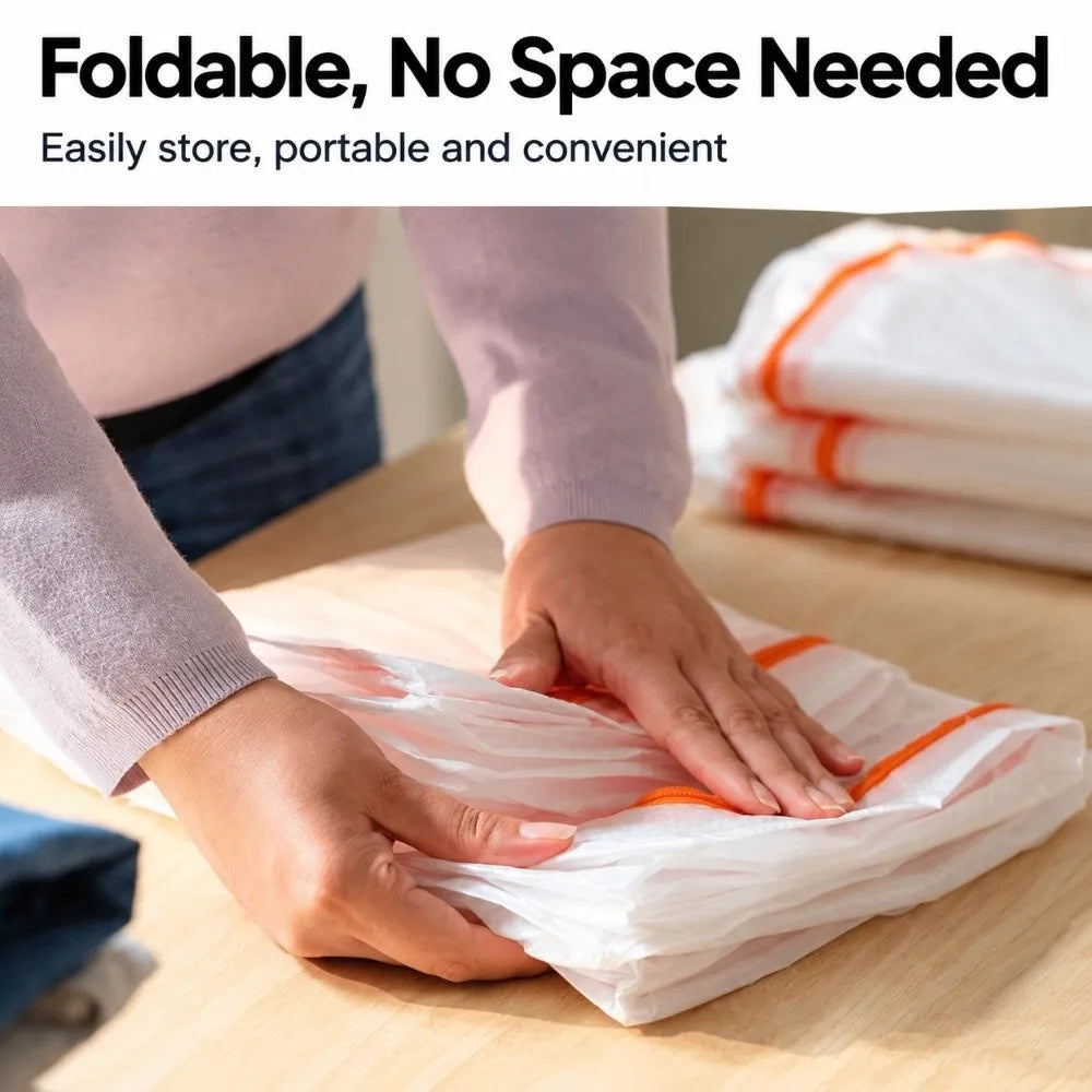 Large Transparent Clothes & Quilt Storage Bag – Dustproof PVC