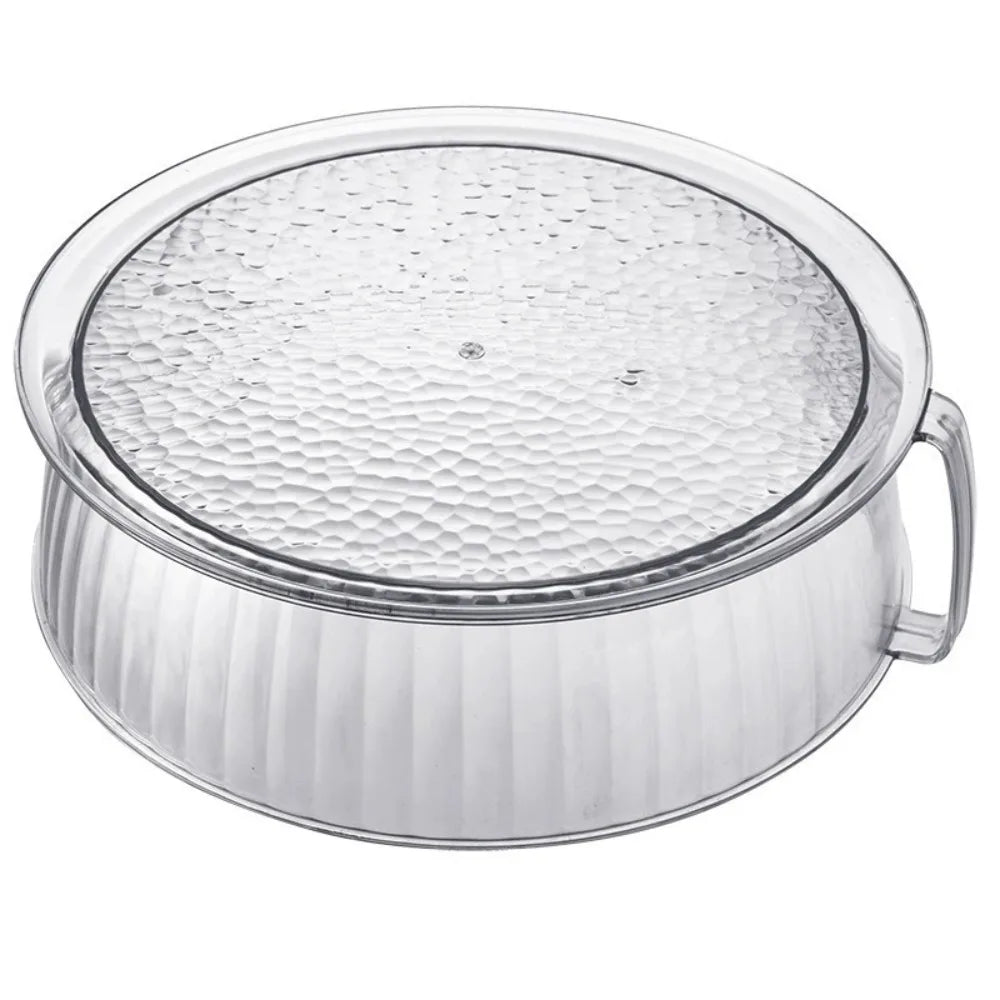 Transparent Microwave Food Cover – Dustproof Splatter Guard