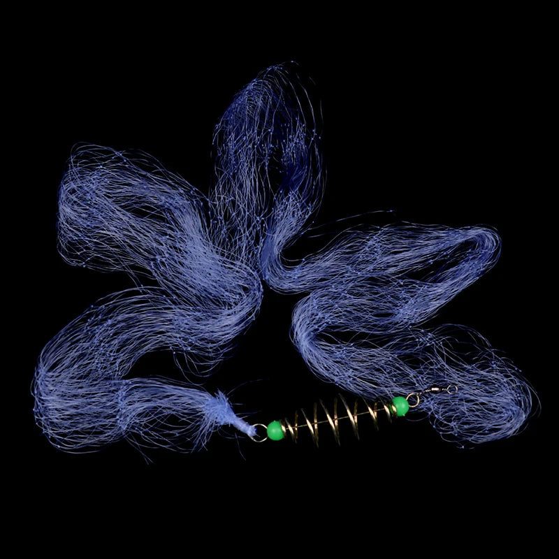 4-Pack Folding Fish Bait Spring Net with Luminous Beads