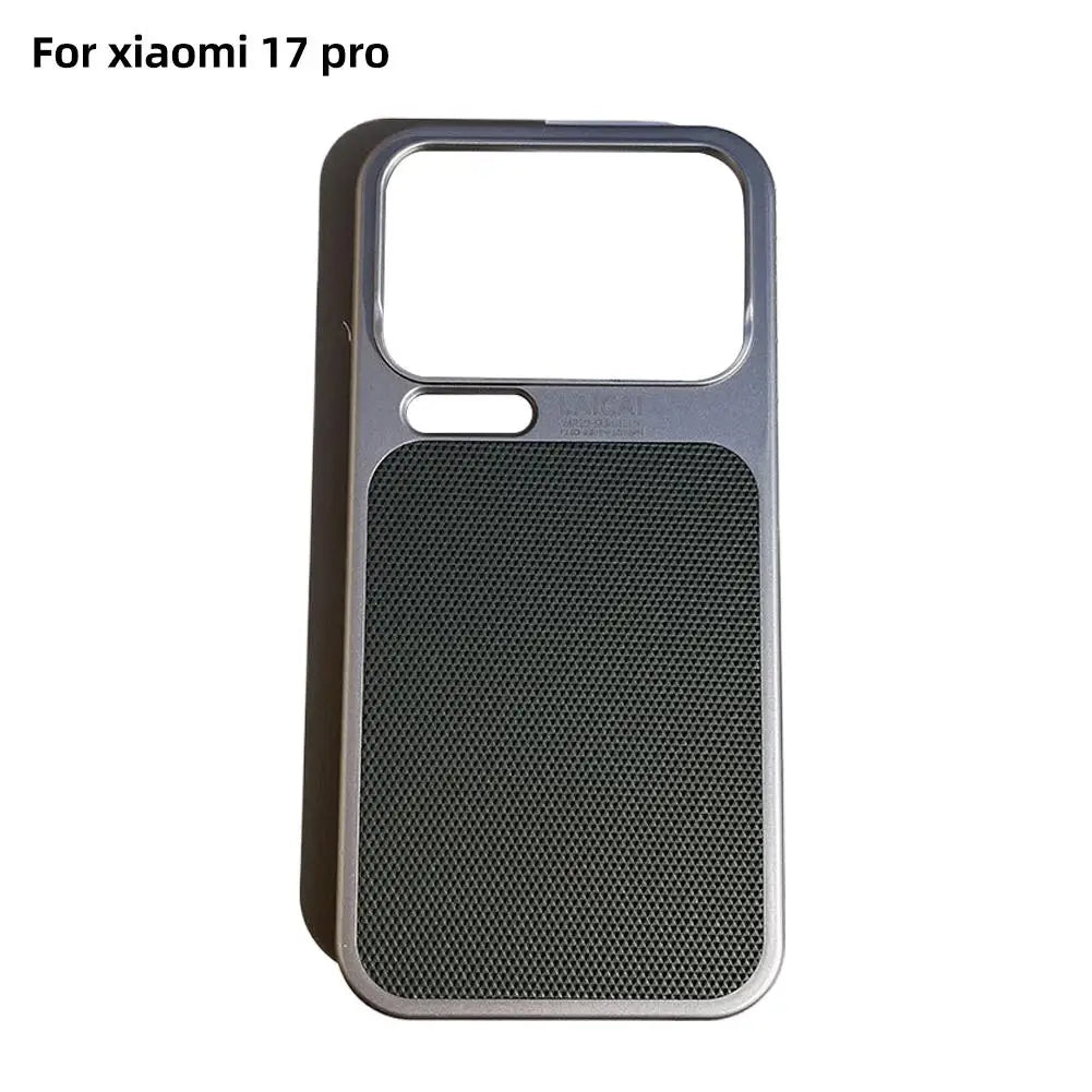 Xiaomi 17 Pro Max / 17 Pro Slim Leather Case – 3D Stripe Cover