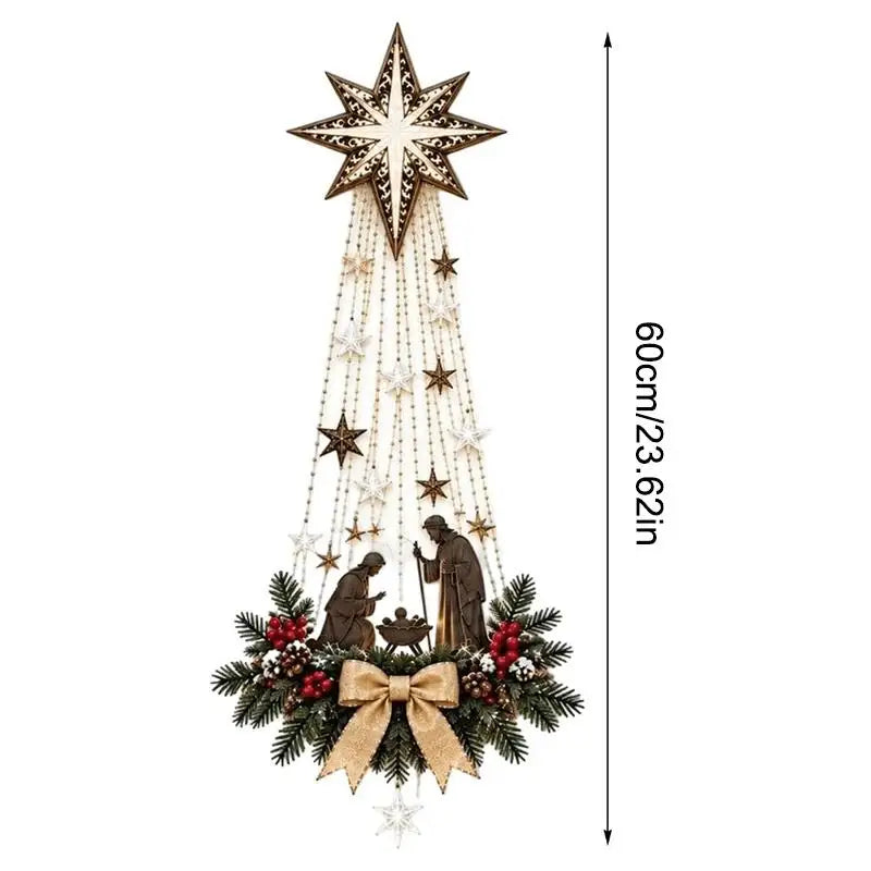 Christmas LED Cascading Waterfall Wall Light | Warm White Glow