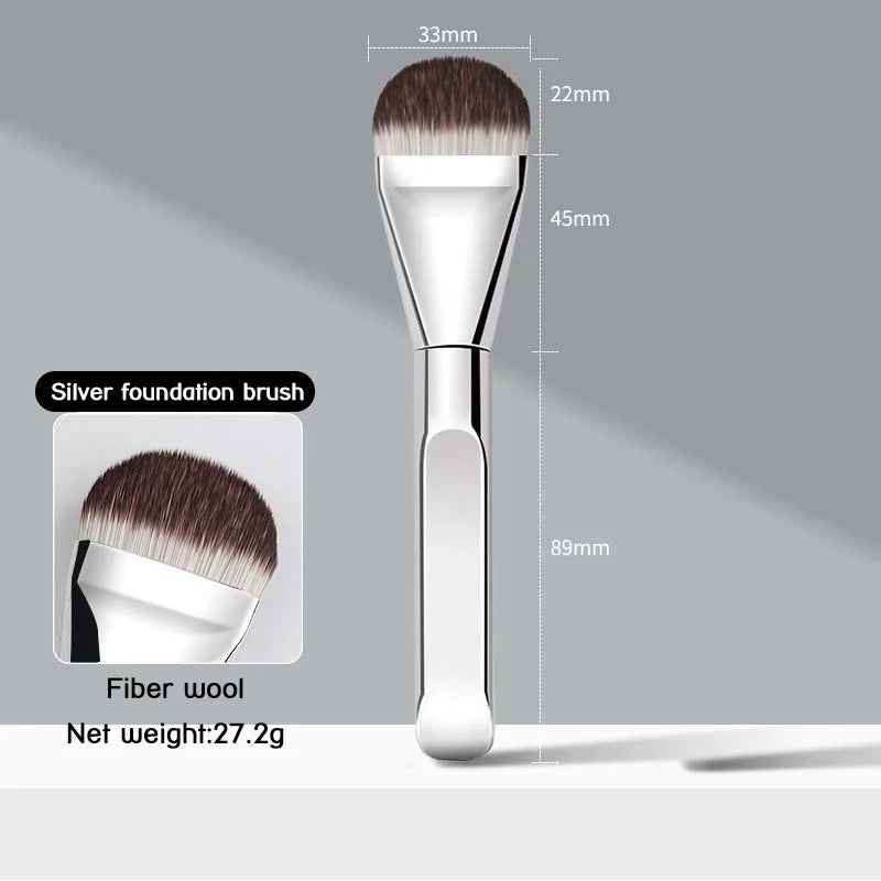 Professional Foundation Brush – Soft Synthetic Bristles | Travel