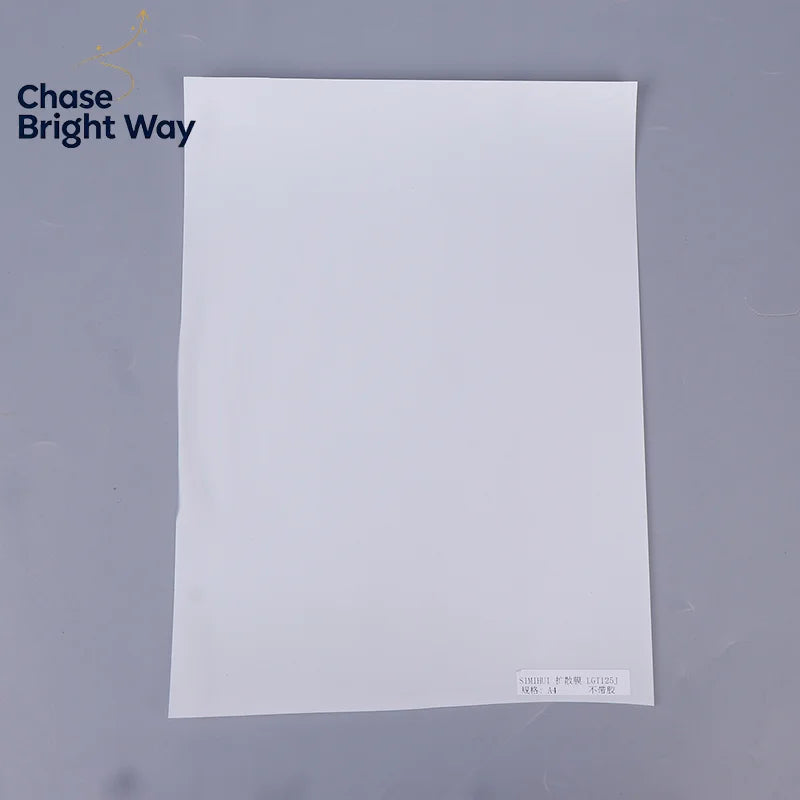 LED Light Diffusion Film 0.125mm PET Backlight Sheet – A4 Size