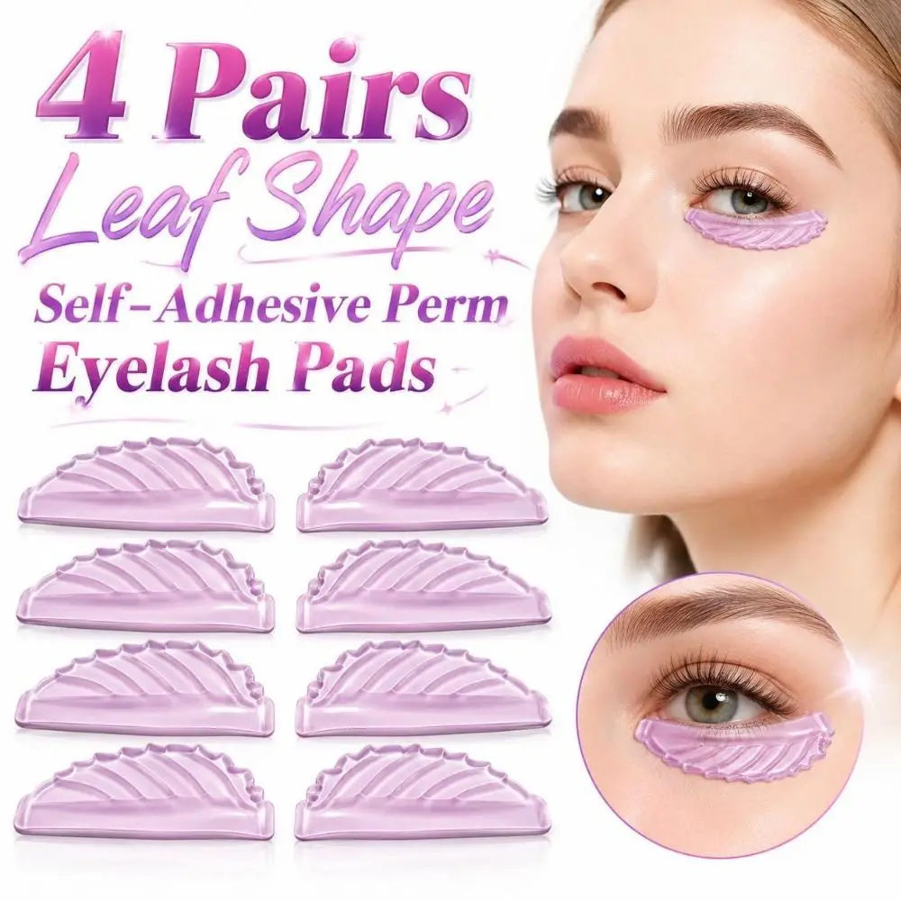 Silicone Eyelash Curling Pads – 4 Pairs Reusable Lash Perm