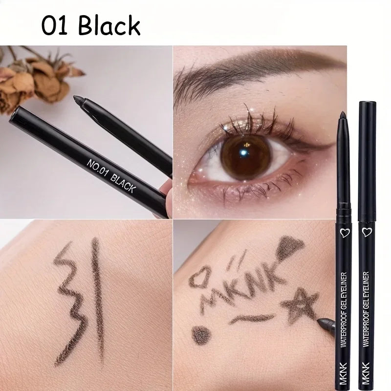Waterproof Eyeliner Pencil – 5 Colors, Long-Lasting Cream