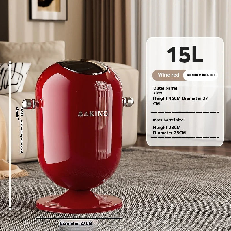 Touch-Free Trash Can 12L Floating Lid – Kitchen & Bathroom