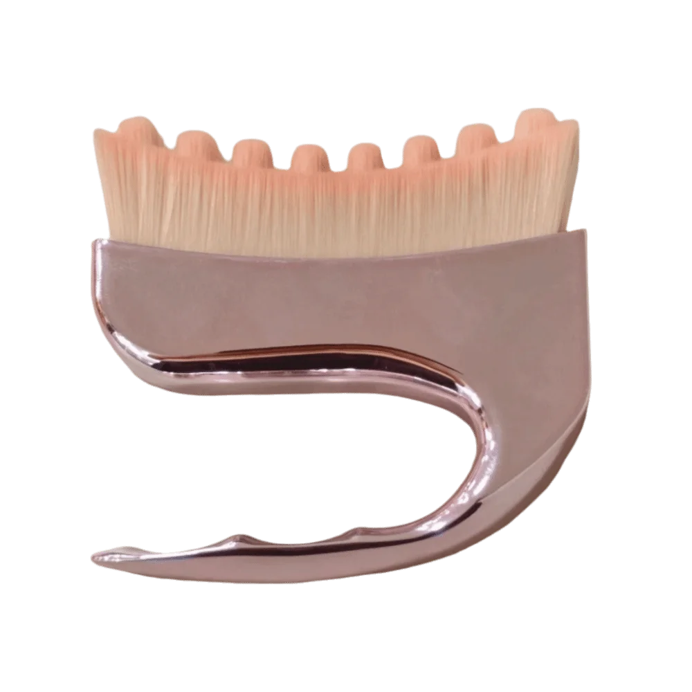 Soft Bristle Face & Neck Massage Brush | Ergonomic Handle