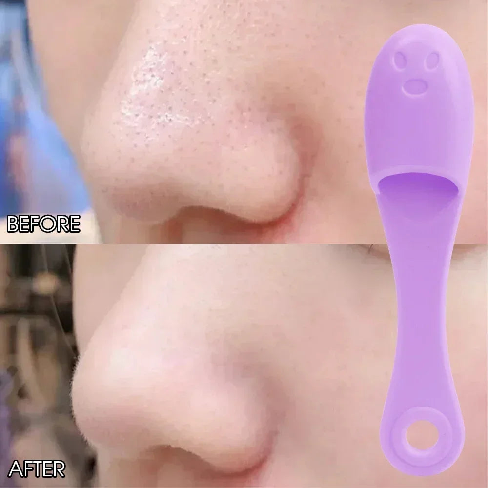 Silicone Nose Scrub Brush – Double-Sided Facial Pore Cleaner