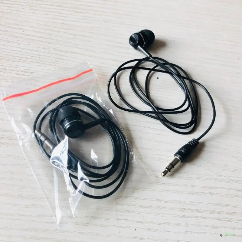 T21A 3.5mm Mono Earphone – Single Ear Corded In-Ear Headset