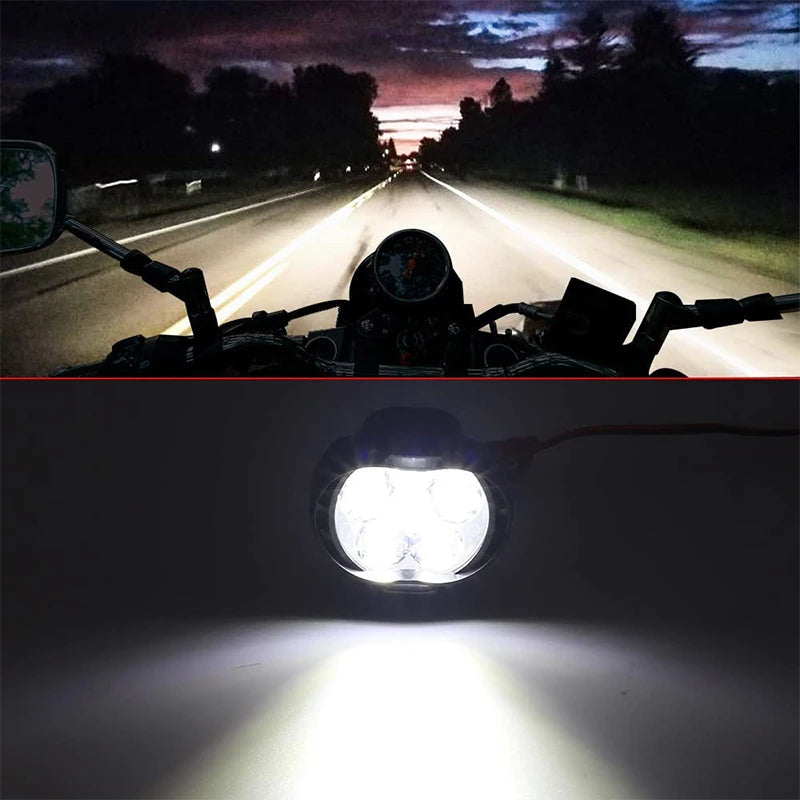 6 LED Motorcycle Spotlight Headlight – 1500LM IP65 Waterproof
