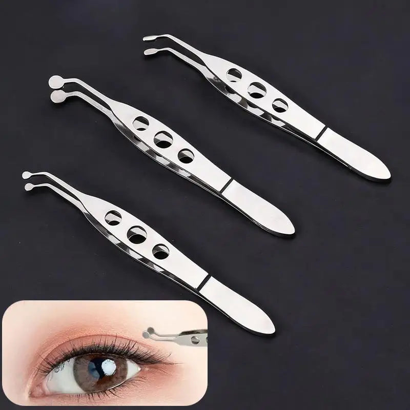 Stainless Steel Eyelid Gland Expressor Tweezers | Eye Care Tool