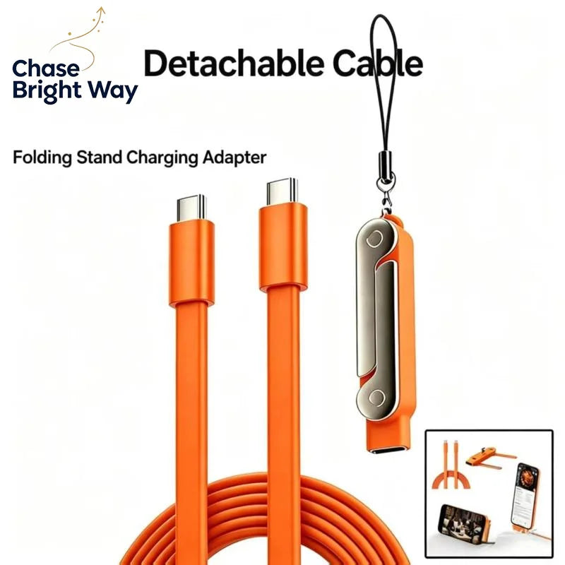 USB-C Foldable Fast Charging Adapter & Keychain – Zinc Alloy