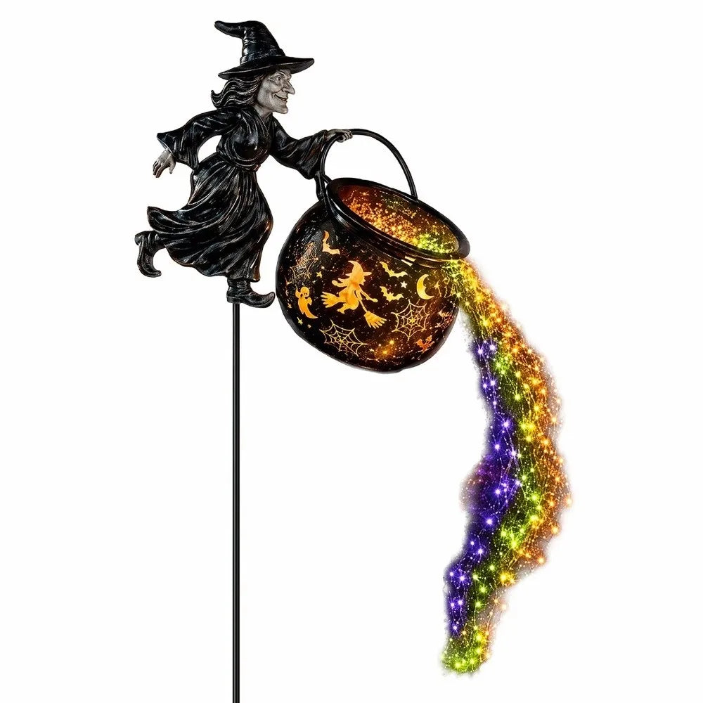 LED Halloween Witch Cauldron Garden Light | Shadow Projection