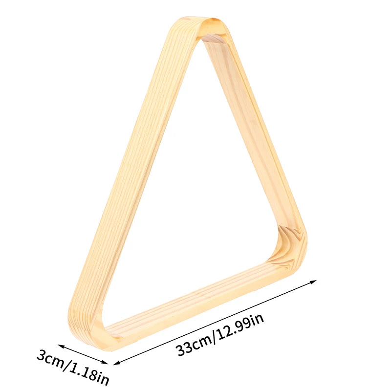 Wooden Billiard Ball Rack – Triangle Pool Ball Holder
