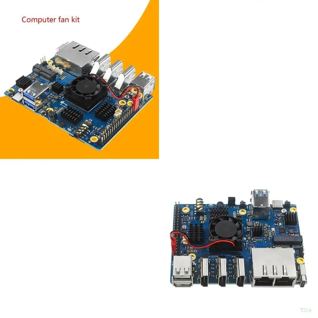 Heat Sink Fan Kit for Orange Pi 5 Plus – Fan & Thermal Pad