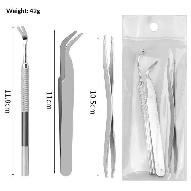 Stainless Steel Tick Remover Tweezers for Pets & Outdoors