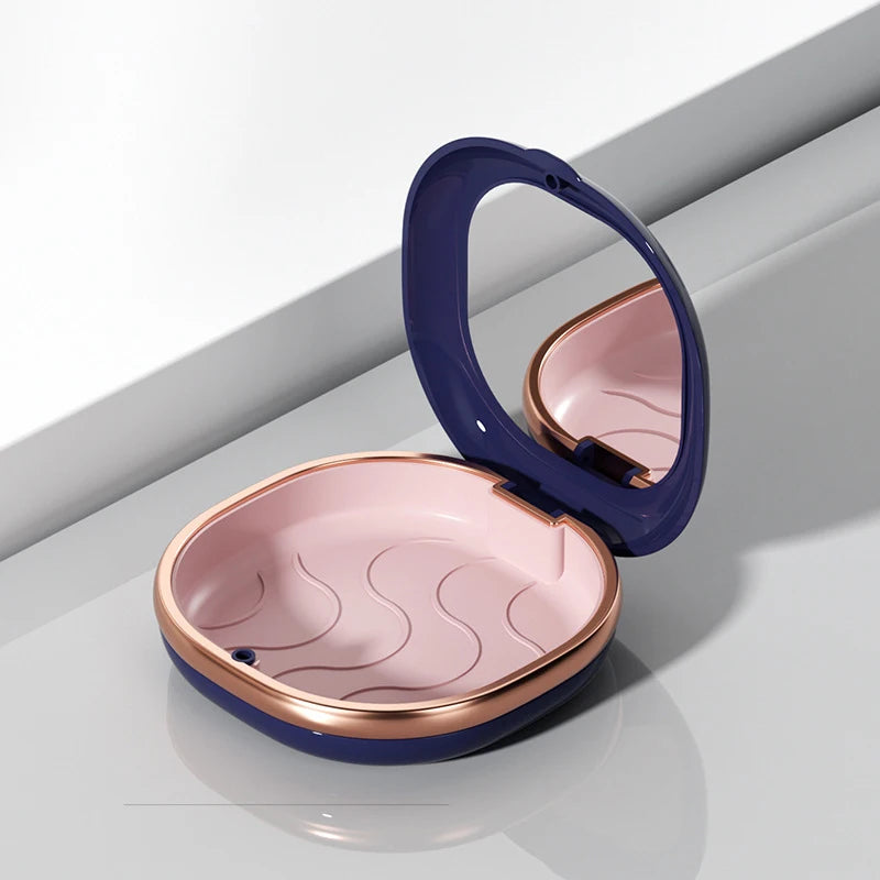 Portable Dental Retainer Case with Mirror | Travel Storage