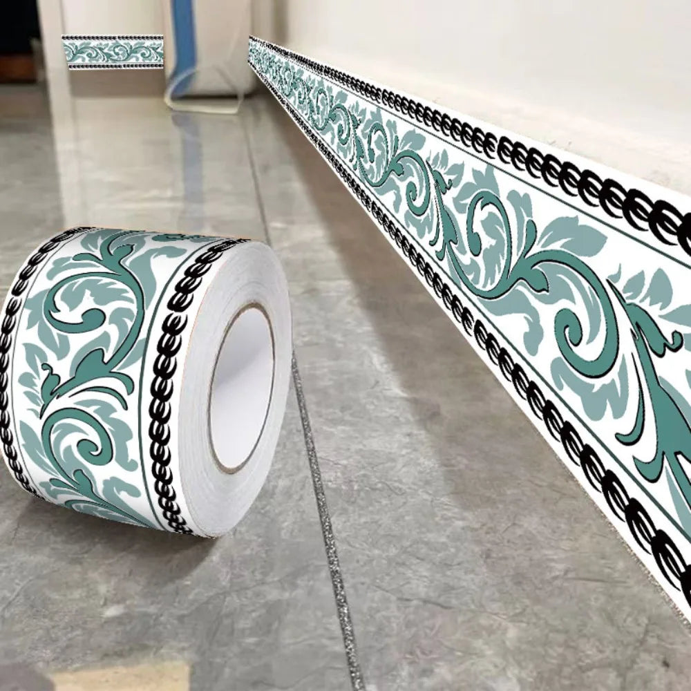 Self-Adhesive Skirting Board Strip 5/10M – Wall Base Molding