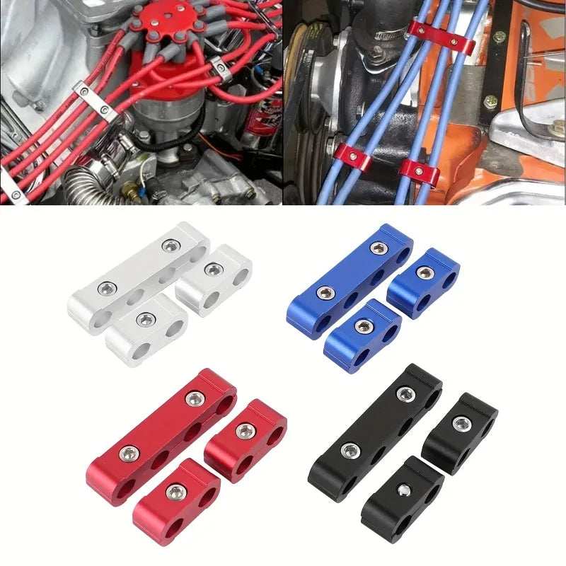 Spark Plug Wire Separator Clips 3-Pack | 8/9/10MM Aluminum