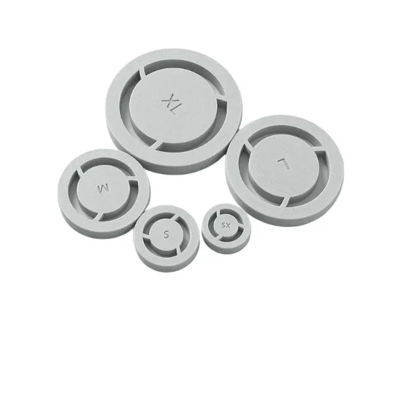 5-Pc Pottery Foot Ring Template Set – Ceramic Clay Trimming Tool