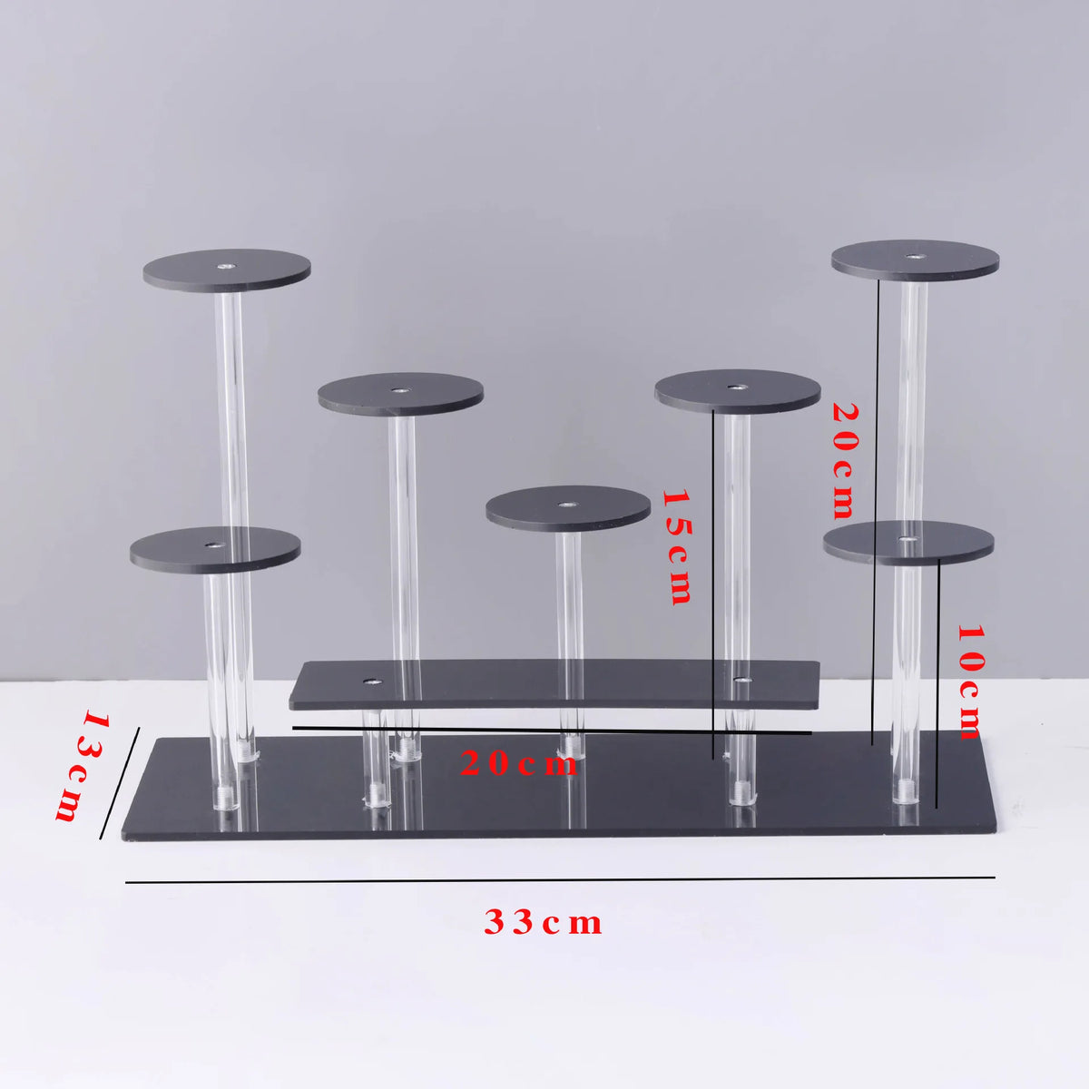 Multi-Tier Clear Acrylic Display Stand for Collectibles & Décor