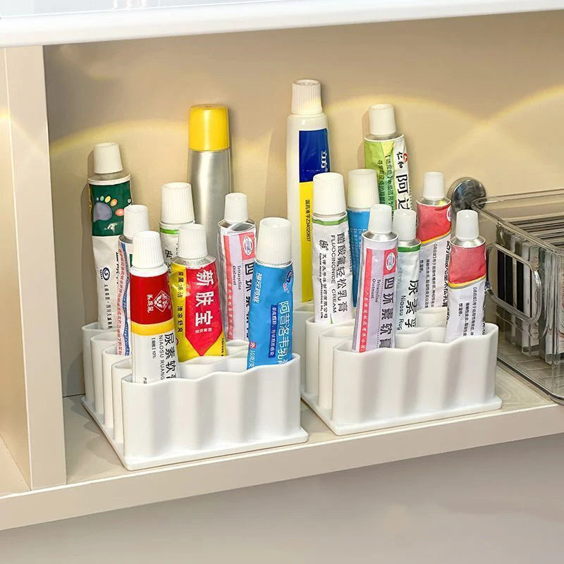 Silicone Wave Desktop Organizer – Cosmetics, Pen & Cream Holder