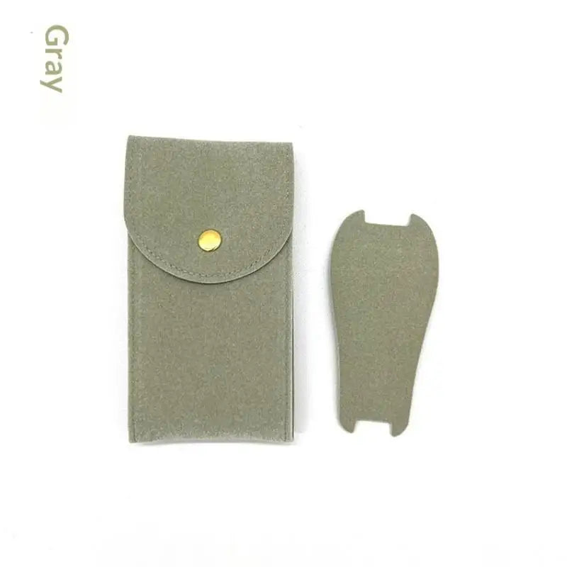 Velvet Watch Storage Pouch – Soft Lining & Snap Closure
