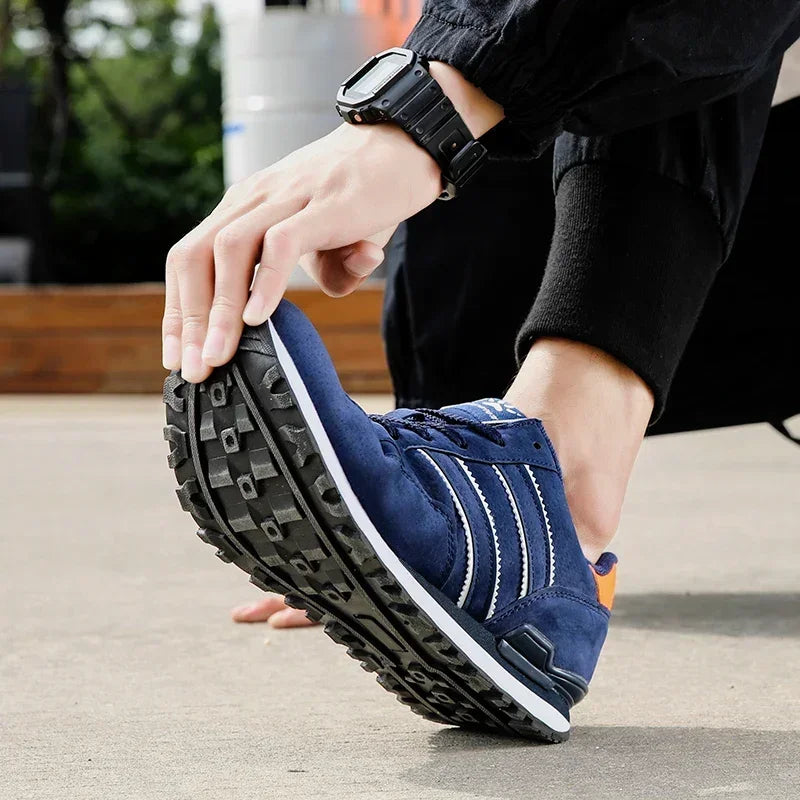 LEDP Men's Breathable Lace-Up Sneakers – Casual Walking Shoes