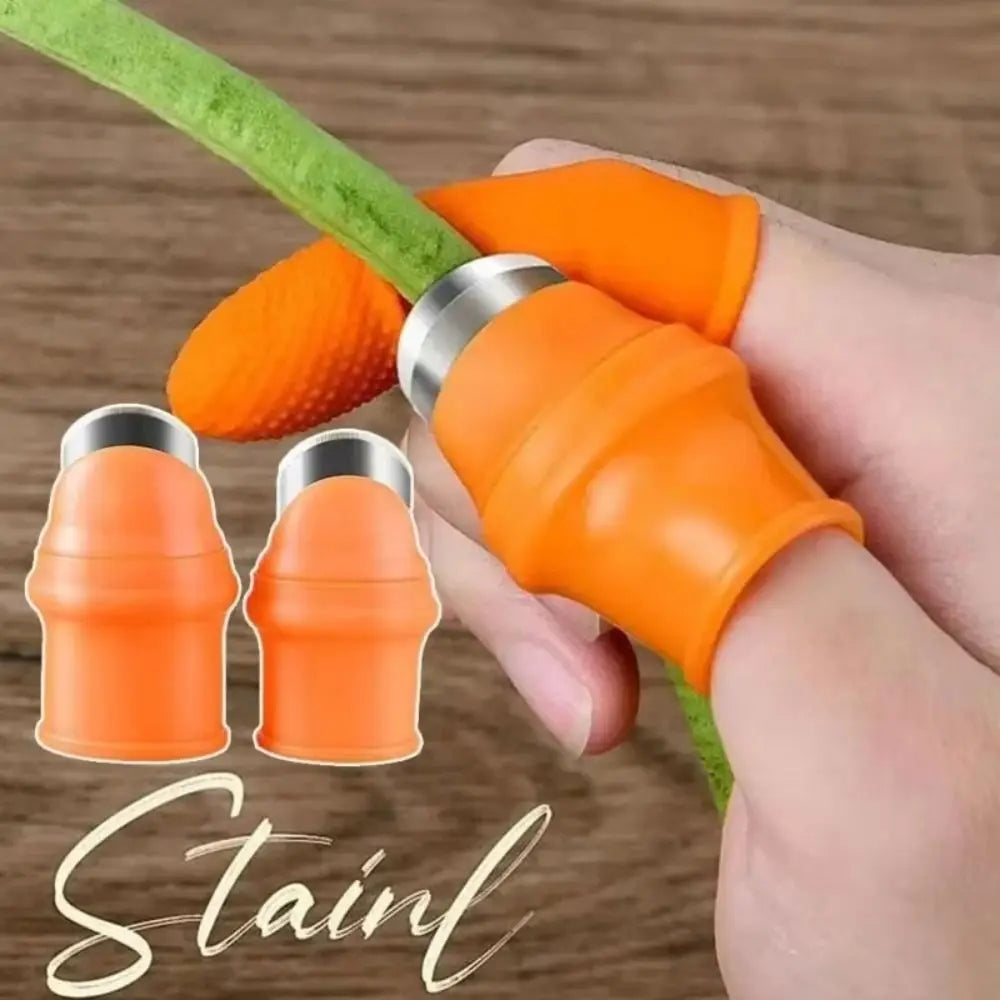 6-Piece Silicone Finger Guard Harvesting Tool Set – Bean & Fruit Picker