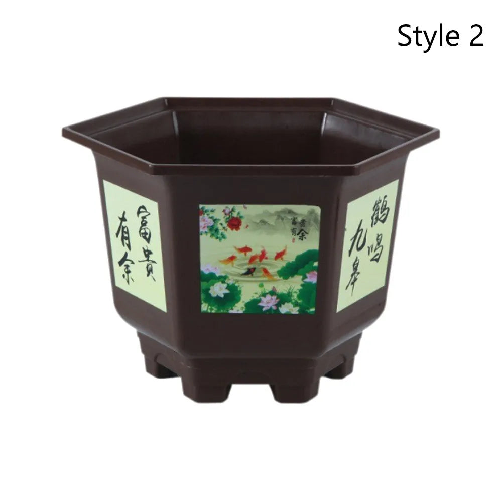 Large Hydroponic Planter Pot – Thickened Resin Plastic 9.84"