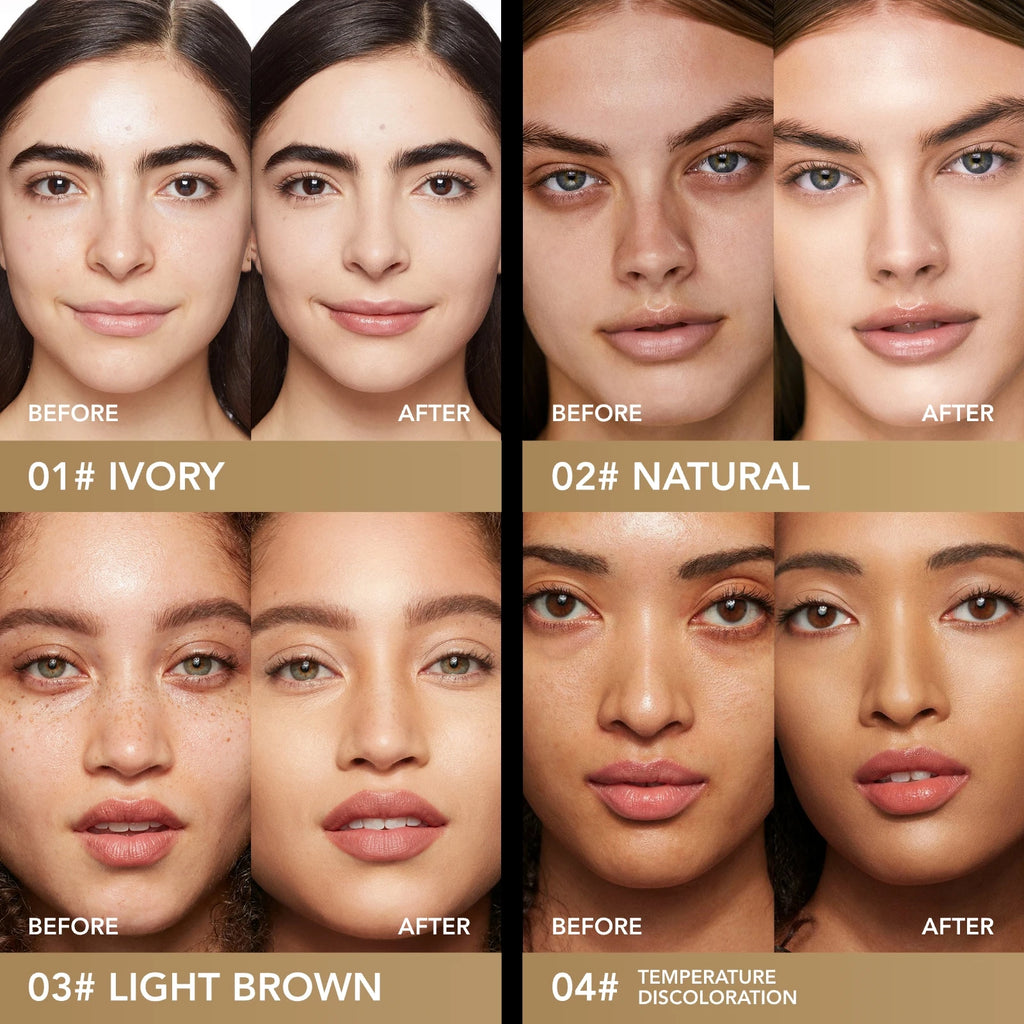 2-Pack Liquid Foundation – Full Coverage Oil Control, 3 Shades