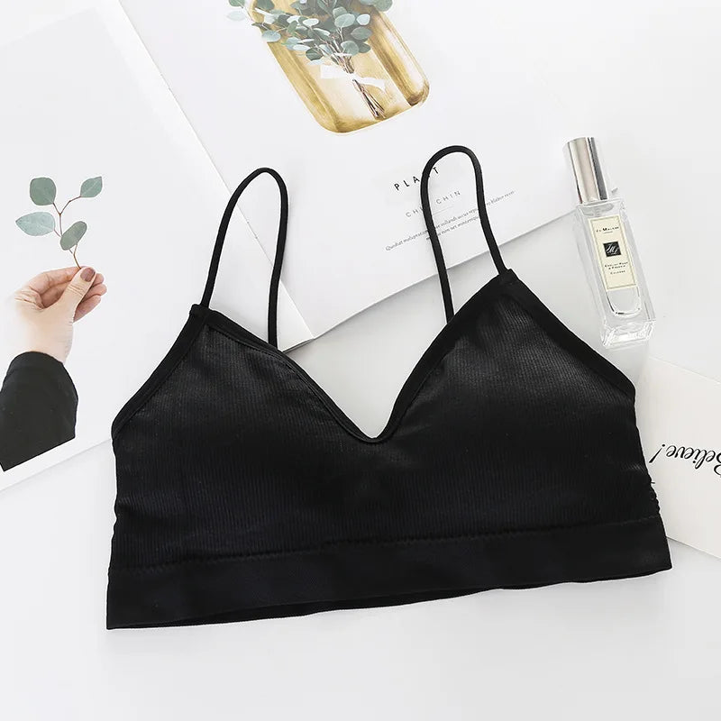 Women's Padded Sports Bra – Fast-Dry Nylon Yoga & Gym Top