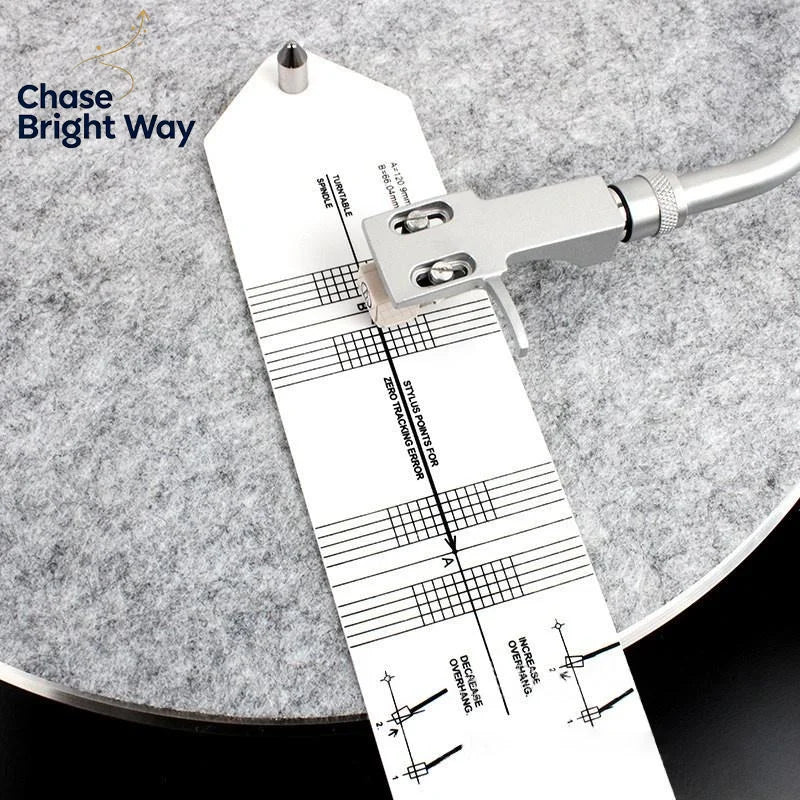 Turntable Stylus Alignment Protractor – LP Cartridge Tool