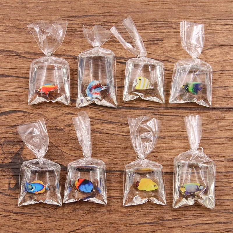 Transparent Resin Clownfish Charms – 8 Colors DIY Jewelry