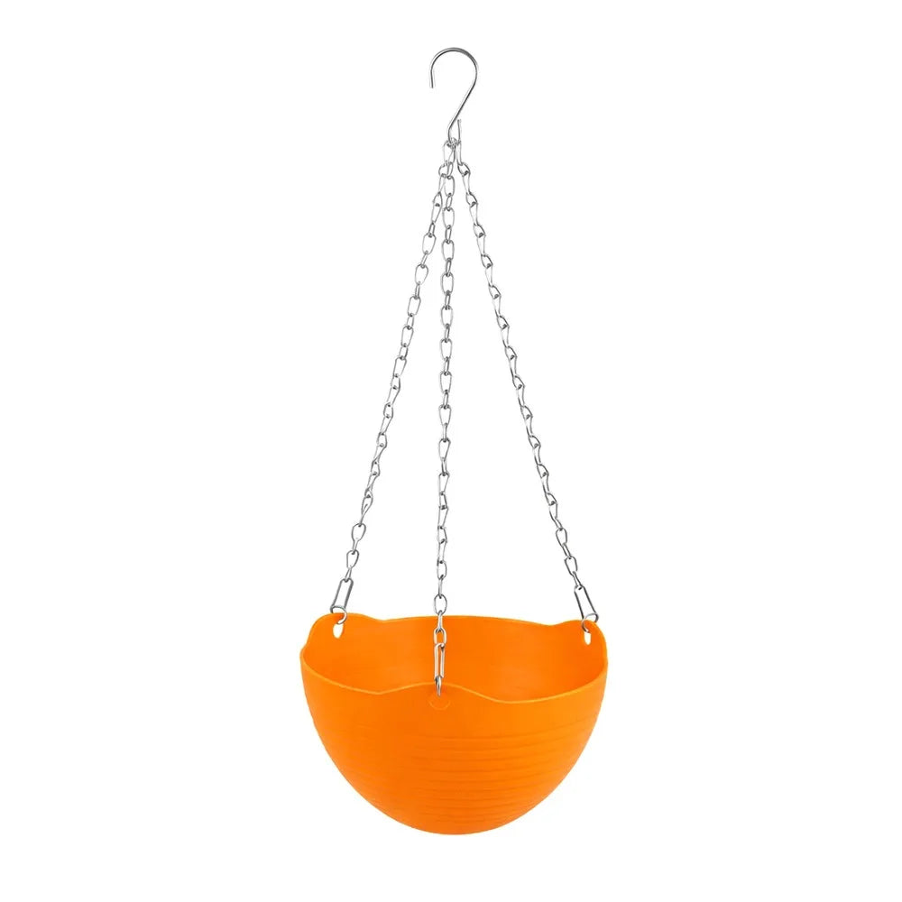 Self-Watering Hanging Basket Flower Pot – 9 Colors, PP