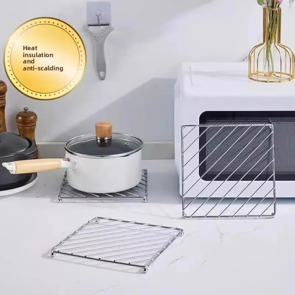 Stainless Steel Pot Holder – Non-Slip Heat Resistant Trivet Mat