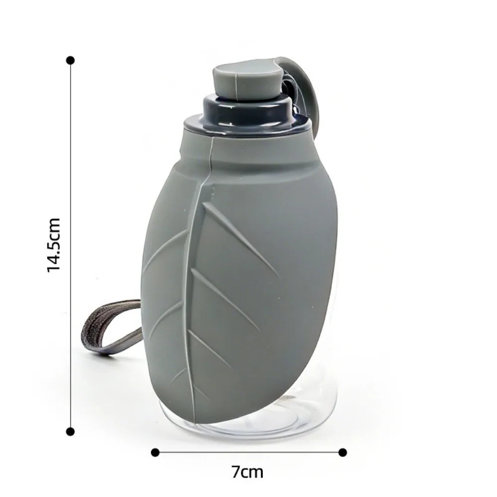 SAMMY 2-in-1 Foldable Dog Water Bottle 300ml – Travel Pet Cup