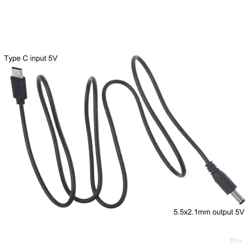 USB-C to 5.5mm 2.1mm DC Power Cable with 3 Adapters, 100cm