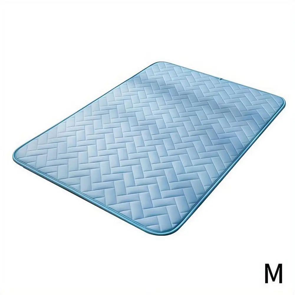 Summer Pet Cooling Mat – Ice Silk Washable Dog & Cat Pad