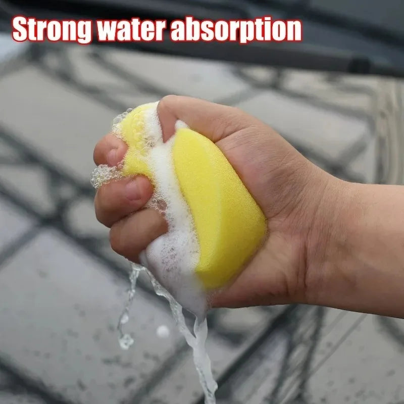 10-Pack Round Car Wash Polishing & Waxing Sponge Blocks