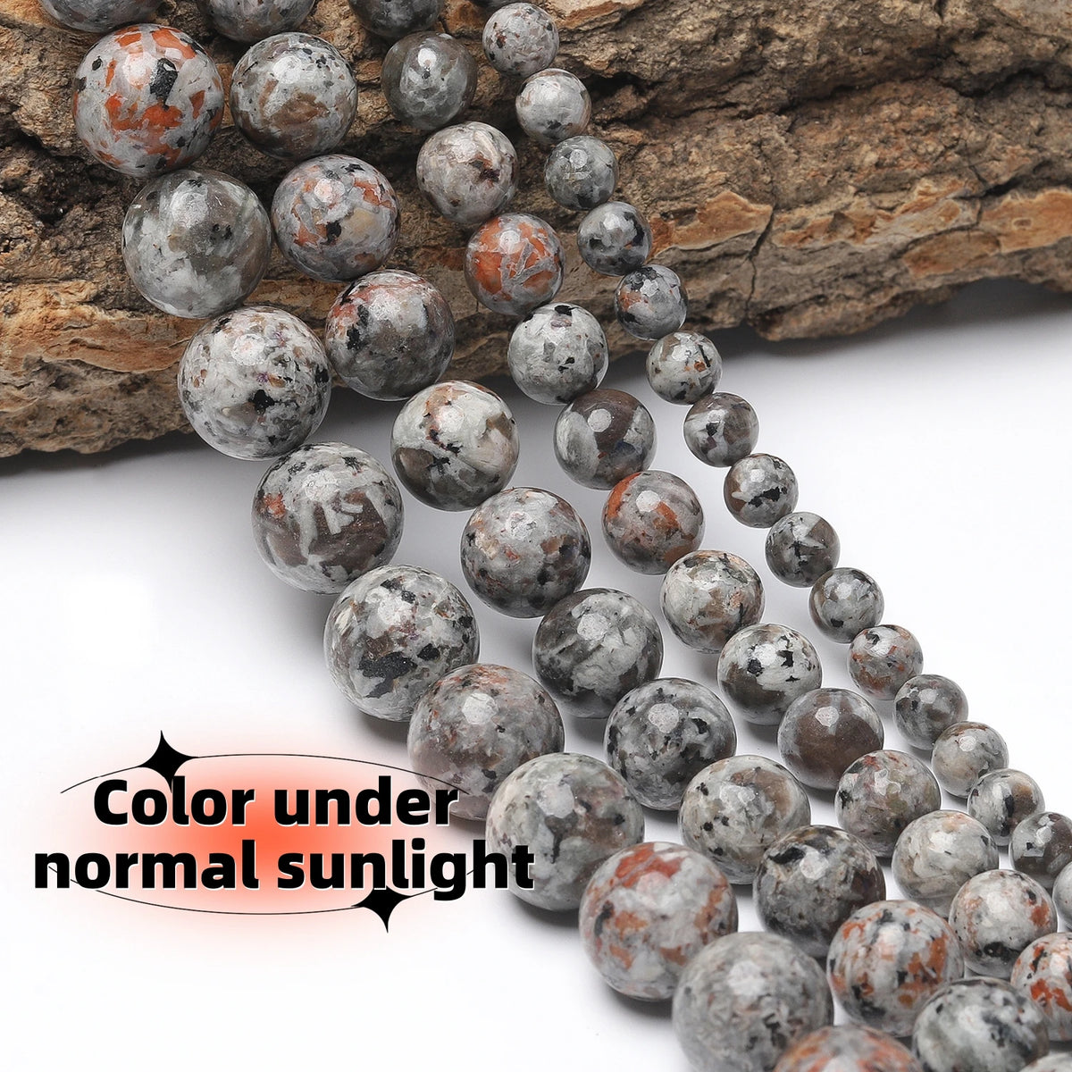 Yooperlite Sodalite Flame Stone Beads UV Glow DIY Jewelry 6–12mm