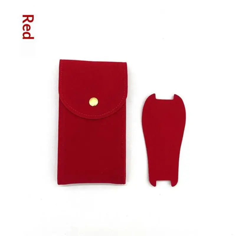 Velvet Watch Storage Pouch – Soft Lining & Snap Closure