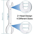 Ultra-Thin Open End Wrench Set 30–40mm | Double-End Flat