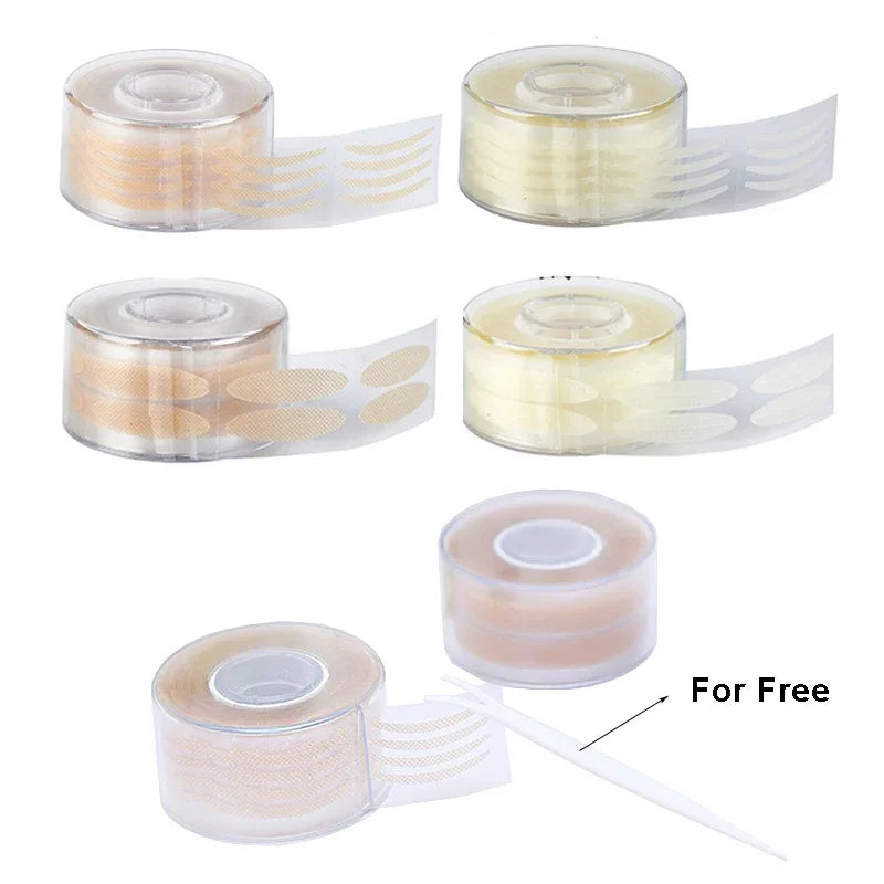 600 Pcs Double Eyelid Tape Strips – Clear & Gray Invisible