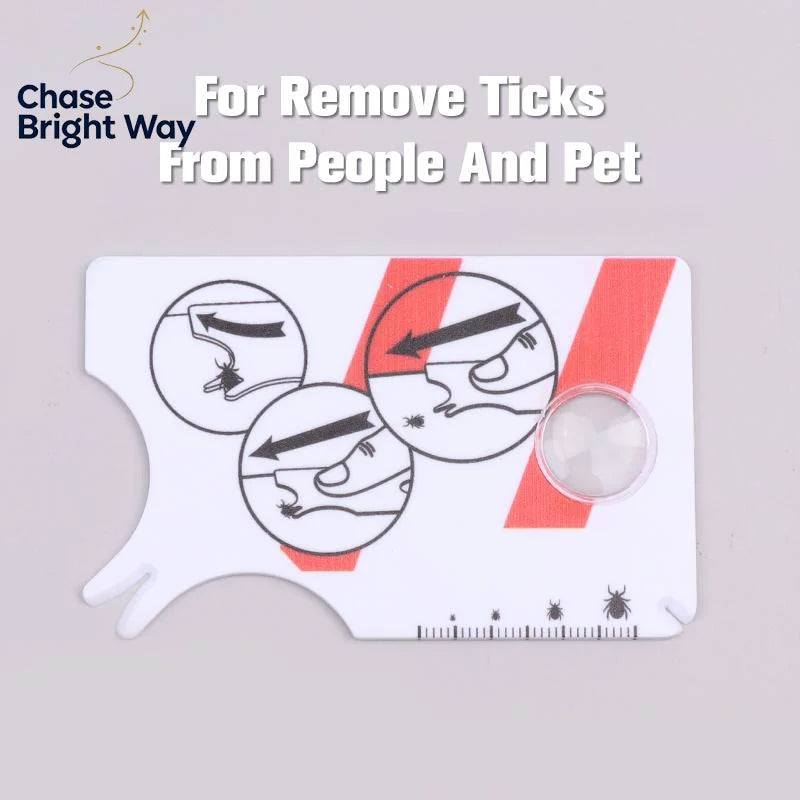 Tick Remover Card with Magnifying Glass | Dogs & Cats