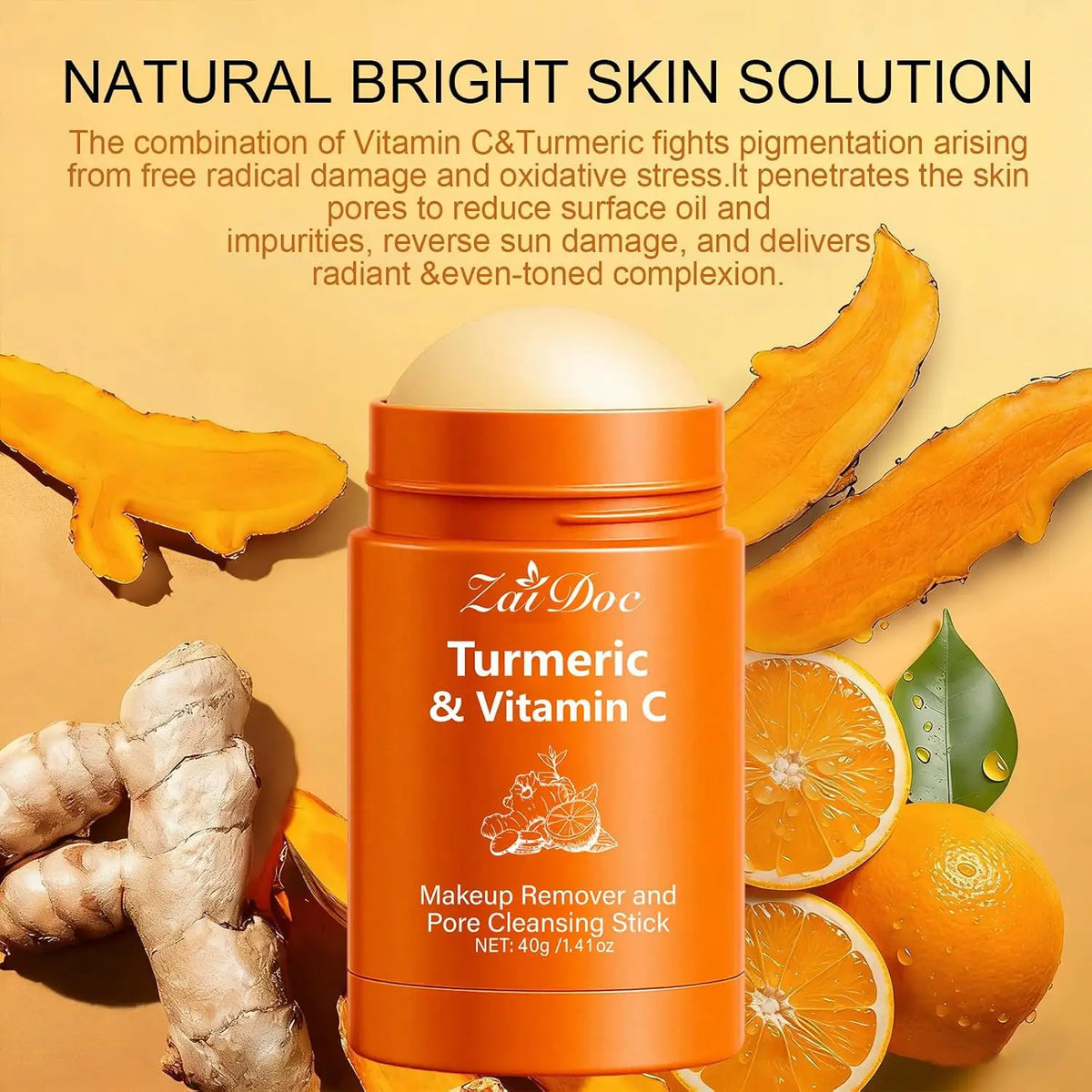 ZaiDoc Turmeric & Vitamin C Makeup Remover Pore Cleansing Stick