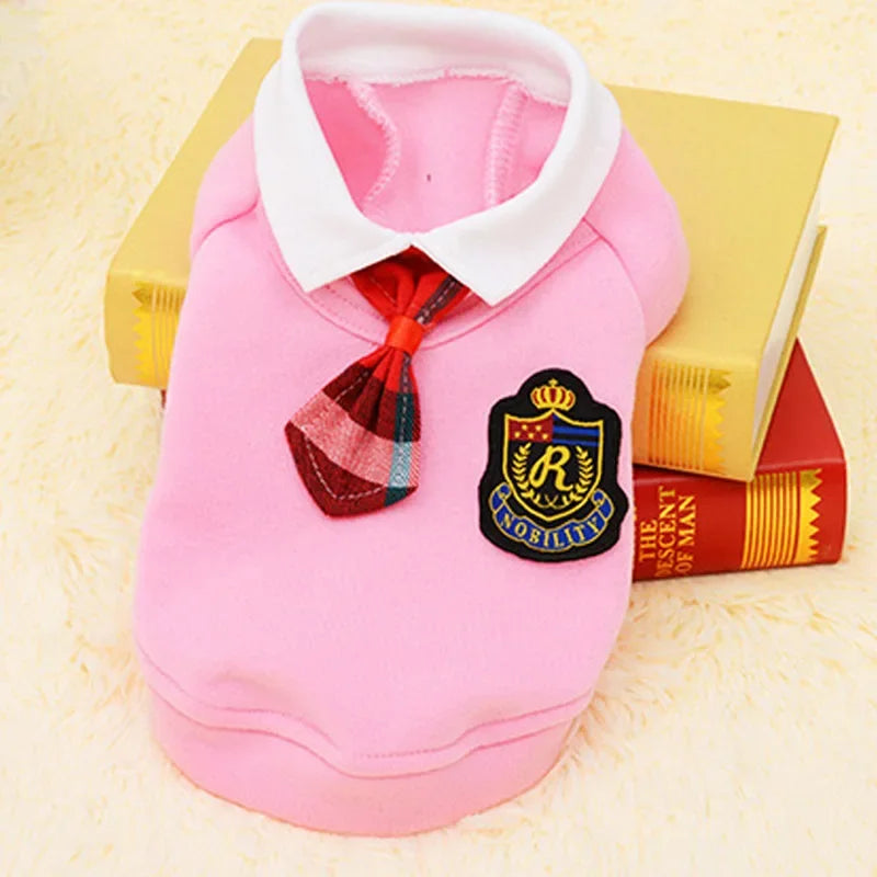 Matching Couple Dog Shirts – Soft Cotton Pet Uniform for Small Dogs