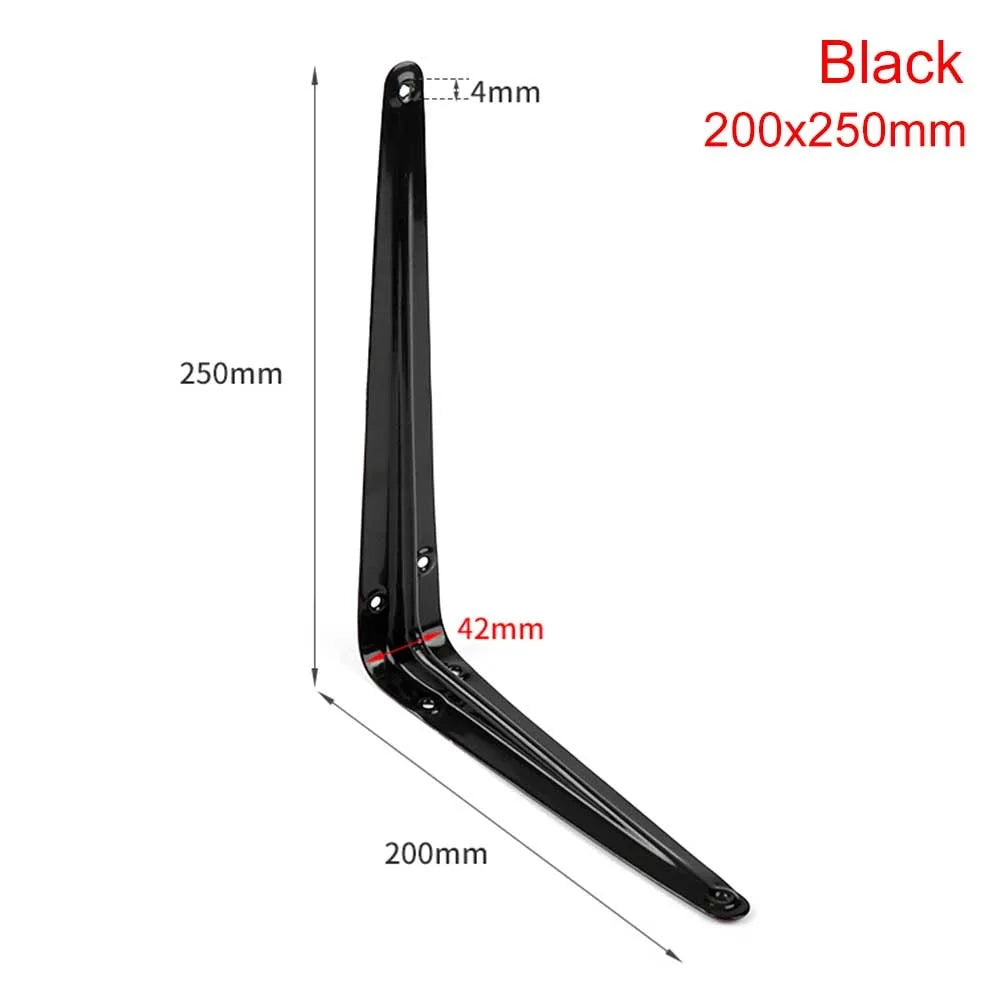 Metal L-Shaped Triangular Wall Shelf Bracket 4–14" | Corner Brace