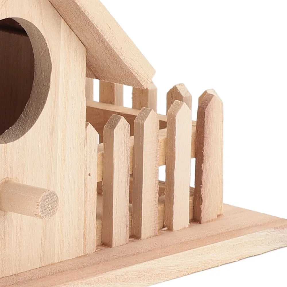 Handmade 4-Hole Wooden Birdhouse – DIY Garden Bird House